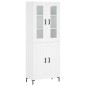 vidaXL Credenza Bianca 69,5x34x180 cm in Legno Multistrato vidaXL Credenza Bianca 69,5x34x180 cm in Legno Multistrato