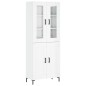 vidaXL Credenza Bianco Lucido 69,5x34x180 cm in Legno Multistrato vidaXL Credenza Bianco Lucido 69,5x34x180 cm in Legno Multistrato