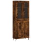 vidaXL Credenza Rovere Fumo 69,5x34x180 cm in Legno Multistrato vidaXL Credenza Rovere Fumo 69,5x34x180 cm in Legno Multistrato