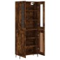 vidaXL Credenza Rovere Fumo 69,5x34x180 cm in Legno Multistrato vidaXL Credenza Rovere Fumo 69,5x34x180 cm in Legno Multistrato