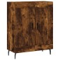 vidaXL Credenza Rovere Fumo 69,5x34x180 cm in Legno Multistrato vidaXL Credenza Rovere Fumo 69,5x34x180 cm in Legno Multistrato