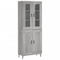 vidaXL Credenza Grigio Sonoma 69,5x34x180 cm in Legno Multistrato vidaXL Credenza Grigio Sonoma 69,5x34x180 cm in Legno Multistrato