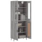 vidaXL Credenza Grigio Sonoma 69,5x34x180 cm in Legno Multistrato vidaXL Credenza Grigio Sonoma 69,5x34x180 cm in Legno Multistrato