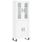 vidaXL Credenza Bianco Lucido 69,5x34x180 cm in Legno Multistrato vidaXL Credenza Bianco Lucido 69,5x34x180 cm in Legno Multistrato