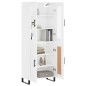 vidaXL Credenza Bianco Lucido 69,5x34x180 cm in Legno Multistrato vidaXL Credenza Bianco Lucido 69,5x34x180 cm in Legno Multistrato