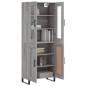 vidaXL Credenza Grigio Sonoma 69,5x34x180 cm in Legno Multistrato vidaXL Credenza Grigio Sonoma 69,5x34x180 cm in Legno Multistrato
