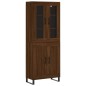 vidaXL Credenza Rovere Marrone 69,5x34x180 cm in Legno Multistrato vidaXL Credenza Rovere Marrone 69,5x34x180 cm in Legno Multistrato