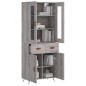 vidaXL Credenza Grigio Sonoma 69,5x34x180 cm in Legno Multistrato vidaXL Credenza Grigio Sonoma 69,5x34x180 cm in Legno Multistrato