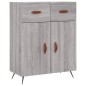 vidaXL Credenza Grigio Sonoma 69,5x34x180 cm in Legno Multistrato vidaXL Credenza Grigio Sonoma 69,5x34x180 cm in Legno Multistrato