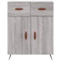 vidaXL Credenza Grigio Sonoma 69,5x34x180 cm in Legno Multistrato vidaXL Credenza Grigio Sonoma 69,5x34x180 cm in Legno Multistrato