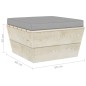 Set Divani da Giardino su Pallet 3 pz con Cuscini Legno Abete Set Divani da Giardino su Pallet 3 pz con Cuscini Legno Abete