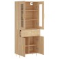 vidaXL Credenza Rovere Sonoma 69,5x34x180 cm in Legno Multistrato