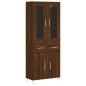 vidaXL Credenza Rovere Marrone 69,5x34x180 cm in Legno Multistrato vidaXL Credenza Rovere Marrone 69,5x34x180 cm in Legno Multistrato