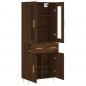 vidaXL Credenza Rovere Marrone 69,5x34x180 cm in Legno Multistrato vidaXL Credenza Rovere Marrone 69,5x34x180 cm in Legno Multistrato