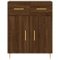 vidaXL Credenza Rovere Marrone 69,5x34x180 cm in Legno Multistrato vidaXL Credenza Rovere Marrone 69,5x34x180 cm in Legno Multistrato