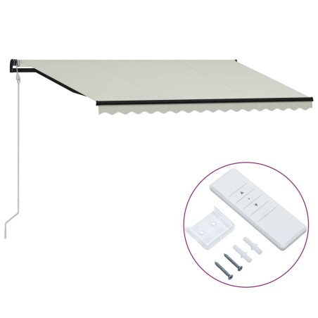 Tenda da Sole Retrattile Automatica 400x300 cm Crema