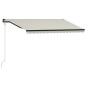 Tenda da Sole Retrattile Automatica 400x300 cm Crema Tenda da Sole Retrattile Automatica 400x300 cm Crema