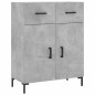 vidaXL Credenza Grigio Cemento 69,5x34x180 cm in Legno Multistrato vidaXL Credenza Grigio Cemento 69,5x34x180 cm in Legno Multistrato