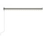 Tenda da Sole Retrattile Automatica 400x300 cm Crema Tenda da Sole Retrattile Automatica 400x300 cm Crema