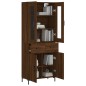 vidaXL Credenza Rovere Marrone 69,5x34x180 cm in Legno Multistrato vidaXL Credenza Rovere Marrone 69,5x34x180 cm in Legno Multistrato