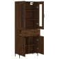vidaXL Credenza Rovere Marrone 69,5x34x180 cm in Legno Multistrato vidaXL Credenza Rovere Marrone 69,5x34x180 cm in Legno Multistrato