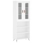 vidaXL Credenza Bianca 69,5x34x180 cm in Legno Multistrato vidaXL Credenza Bianca 69,5x34x180 cm in Legno Multistrato