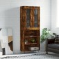 vidaXL Credenza Rovere Fumo 69,5x34x180 cm in Legno Multistrato vidaXL Credenza Rovere Fumo 69,5x34x180 cm in Legno Multistrato