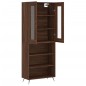 vidaXL Credenza Rovere Marrone 69,5x34x180 cm in Legno Multistrato vidaXL Credenza Rovere Marrone 69,5x34x180 cm in Legno Multistrato