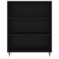 vidaXL Credenza Nera 69,5x34x180 cm in Legno Multistrato vidaXL Credenza Nera 69,5x34x180 cm in Legno Multistrato