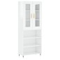 vidaXL Credenza Bianco Lucido 69,5x34x180 cm in Legno Multistrato vidaXL Credenza Bianco Lucido 69,5x34x180 cm in Legno Multistrato