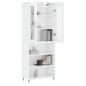 vidaXL Credenza Bianco Lucido 69,5x34x180 cm in Legno Multistrato vidaXL Credenza Bianco Lucido 69,5x34x180 cm in Legno Multistrato