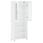 vidaXL Credenza Bianco Lucido 69,5x34x180 cm in Legno Multistrato vidaXL Credenza Bianco Lucido 69,5x34x180 cm in Legno Multistrato