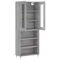 vidaXL Credenza Grigio Sonoma 69,5x34x180 cm in Legno Multistrato vidaXL Credenza Grigio Sonoma 69,5x34x180 cm in Legno Multistrato