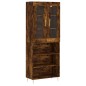 vidaXL Credenza Rovere Fumo 69,5x34x180 cm in Legno Multistrato vidaXL Credenza Rovere Fumo 69,5x34x180 cm in Legno Multistrato