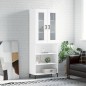 vidaXL Credenza Bianca 69,5x34x180 cm in Legno Multistrato vidaXL Credenza Bianca 69,5x34x180 cm in Legno Multistrato