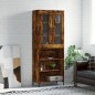 vidaXL Credenza Rovere Fumo 69,5x34x180 cm in Legno Multistrato vidaXL Credenza Rovere Fumo 69,5x34x180 cm in Legno Multistrato