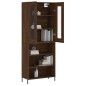 vidaXL Credenza Rovere Marrone 69,5x34x180 cm in Legno Multistrato vidaXL Credenza Rovere Marrone 69,5x34x180 cm in Legno Multistrato