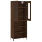 vidaXL Credenza Rovere Marrone 69,5x34x180 cm in Legno Multistrato vidaXL Credenza Rovere Marrone 69,5x34x180 cm in Legno Multistrato