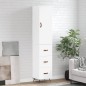 vidaXL Credenza Bianca 34,5x34x180 cm in Legno Multistrato vidaXL Credenza Bianca 34,5x34x180 cm in Legno Multistrato