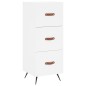 vidaXL Credenza Bianca 34,5x34x180 cm in Legno Multistrato vidaXL Credenza Bianca 34,5x34x180 cm in Legno Multistrato