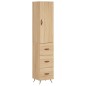 vidaXL Credenza Rovere Sonoma 34,5x34x180 cm in Legno Multistrato vidaXL Credenza Rovere Sonoma 34,5x34x180 cm in Legno Multistrato