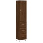 vidaXL Credenza Rovere Marrone 34,5x34x180 cm in Legno Multistrato vidaXL Credenza Rovere Marrone 34,5x34x180 cm in Legno Multistrato
