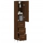 vidaXL Credenza Rovere Marrone 34,5x34x180 cm in Legno Multistrato vidaXL Credenza Rovere Marrone 34,5x34x180 cm in Legno Multistrato