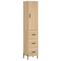vidaXL Credenza Rovere Sonoma 34,5x34x180 cm in Legno Multistrato