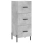 vidaXL Credenza Grigio Cemento 34,5x34x180 cm in Legno Multistrato vidaXL Credenza Grigio Cemento 34,5x34x180 cm in Legno Multistrato