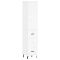 vidaXL Credenza Bianca 34,5x34x180 cm in Legno Multistrato vidaXL Credenza Bianca 34,5x34x180 cm in Legno Multistrato