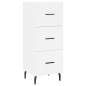 vidaXL Credenza Bianca 34,5x34x180 cm in Legno Multistrato vidaXL Credenza Bianca 34,5x34x180 cm in Legno Multistrato