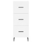 vidaXL Credenza Bianca 34,5x34x180 cm in Legno Multistrato vidaXL Credenza Bianca 34,5x34x180 cm in Legno Multistrato