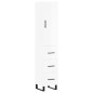 vidaXL Credenza 34,5x34x180 cm in Legno Multistrato Bianco Lucido vidaXL Credenza 34,5x34x180 cm in Legno Multistrato Bianco Lucido
