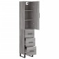 vidaXL Credenza Grigio Sonoma 34,5x34x180 cm in Legno Multistrato vidaXL Credenza Grigio Sonoma 34,5x34x180 cm in Legno Multistrato